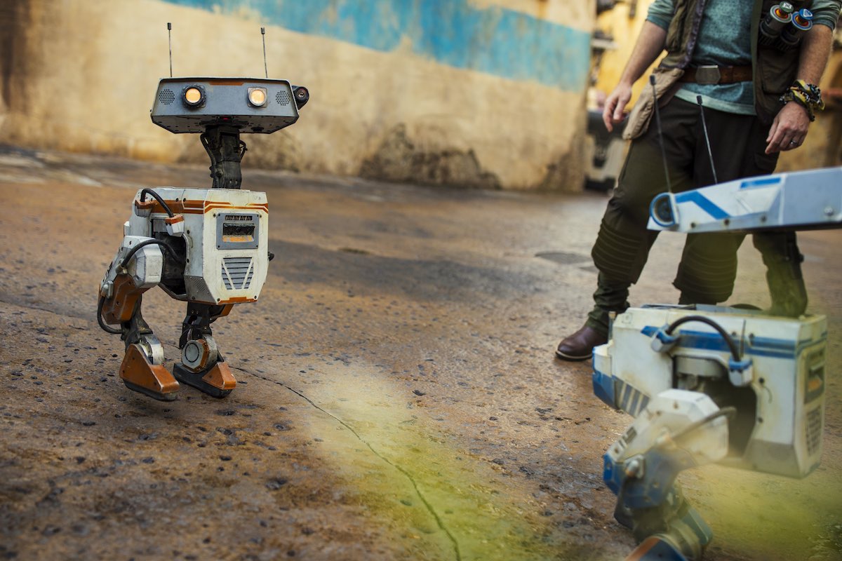 An Interactive Droid At Star Wars: Galaxy's Edge In Disneyland