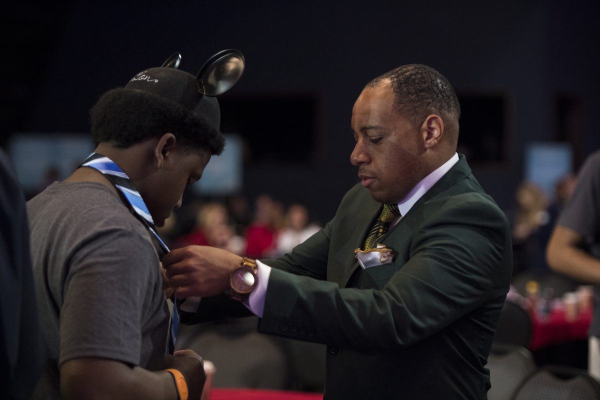 Princeton Parker helps Disney Dreamer Academy participant